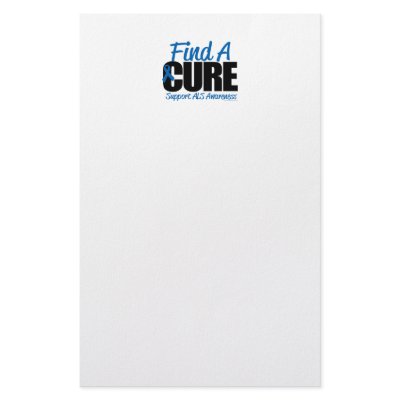 ALS Find A Cure Stationery Paper by fightcancertees