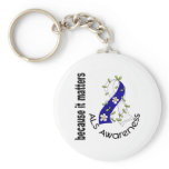ALS Flower Ribbon 3 Key Chain