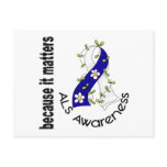 ALS Flower Ribbon 3 Post Card