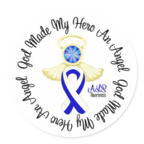 ALS God Made My Hero An Angel Stickers