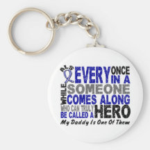 ALS Hero Comes Along 1 Daddy Key Chain