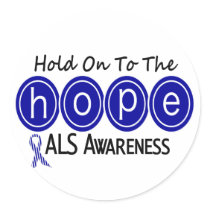 ALS HOPE 6 stickers by awarenessgifts ALS HOPE 6 stickers