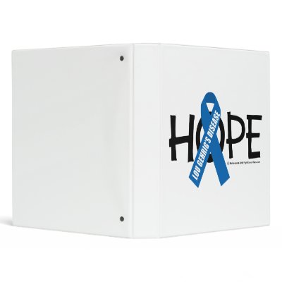 ALS Hope 3 Ring Binder by fightcancertees