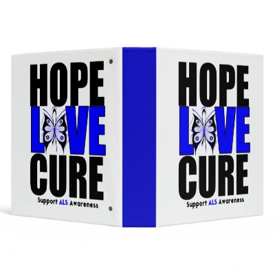 ALS Hope Love Cure Binder by giftsforawareness