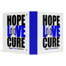 ALS Hope Love Cure Binder by giftsforawareness ALS Hope Love Cure Binder
