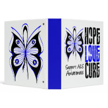 ALS Hope Love Cure Grunge Binder