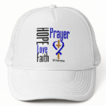 ALS Hope Love Faith Prayer Cross Trucker Hats