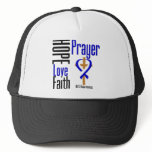 ALS Hope Love Faith Prayer Cross Trucker Hat
