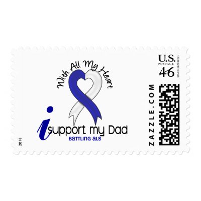 ALS I Support My Dad Stamp by awarenessgifts
