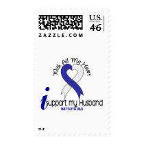 ALS I Support My Husband Stamp