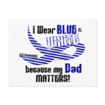 ALS I Wear Blue And White For My Dad 33 Postcards