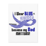 ALS I Wear Blue And White For My Dad 33 Post Cards