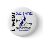 ALS I Wear Blue and White For My Grandmother 43 Button