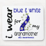 ALS I Wear Blue and White For My Grandmother 43 Mouse Mat