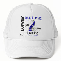 ALS I Wear Blue and White For My Husband 43 Mesh Hats