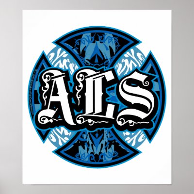 ALS Iron Cross Poster by fightcancertees