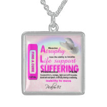 als, large, necklace, sports, baseball, education, family, love, hope, faith, Necklace with custom graphic design