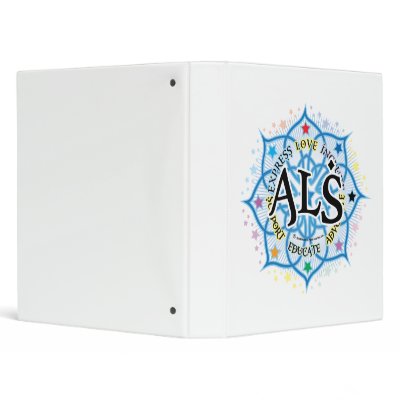 ALS Lotus Vinyl Binders by fightcancertees
