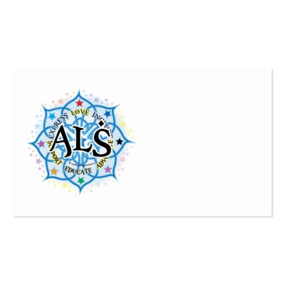 ALS Lotus Business Card Templates by fightcancertees