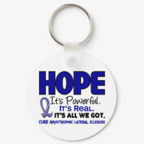 ALS Lou Gehrig's Disease HOPE 1 keychains by awarenessgifts ALS Lou Gehrig's Disease HOPE 1 keychains