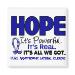 ALS Lou Gehrig's Disease HOPE 1 Fridge Magnets