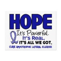 ALS Lou Gehrig's Disease HOPE 1 Postcards