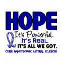 ALS Lou Gehrig's Disease HOPE 1 t-shirts by awarenessgifts ALS Lou Gehrig's Disease HOPE 1 t-shirts