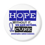 ALS Lou Gehrig's Disease HOPE 2 Fridge Magnets