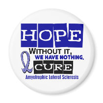 ALS Lou Gehrig's Disease HOPE 2 Fridge Magnets
