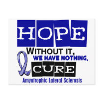 ALS Lou Gehrig's Disease HOPE 2 Postcards