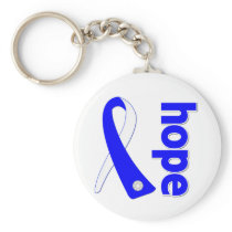 ALS Lou Gehrig's Disease HOPE Ribbon Keychain