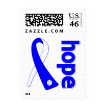 ALS Lou Gehrig's Disease HOPE Ribbon Stamps