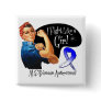 ALS Lou Gehrigs Fight Like a Girl Rosie Riveter Pinback Buttons