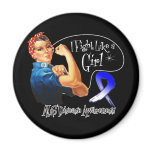 ALS Lou Gehrigs Fight Like a Girl Rosie Riveter Refrigerator Magnet