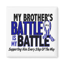 ALS My Battle Too 1 Brother Refrigerator Magnets