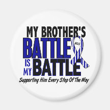 ALS My Battle Too 1 Brother Magnets
