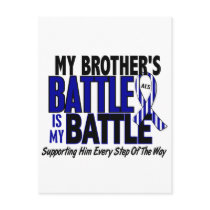 ALS My Battle Too 1 Brother Post Card