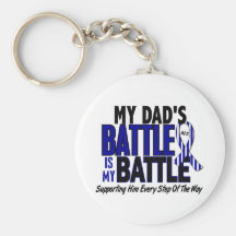 ALS My Battle Too 1 Dad Keychains
