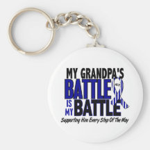 ALS My Battle Too 1 Grandpa Key Chain