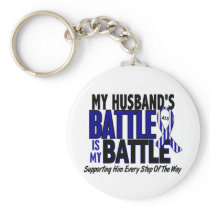 ALS My Battle Too 1 Husband Key Chains