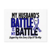 ALS My Battle Too 1 Husband Post Card