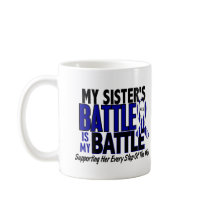 ALS My Battle Too 1 Sister Coffee Mugs