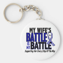 ALS My Battle Too 1 Wife Key Chain