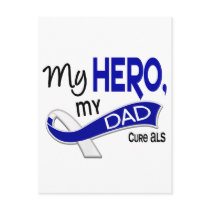 ALS My Dad My Hero 42 Post Card