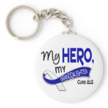 ALS My Granddaughter My Hero 42 Keychain