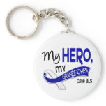 ALS My Grandfather My Hero 42 Keychain