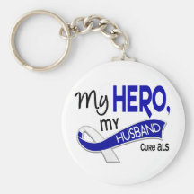 ALS My Husband My Hero 42 Key Chain