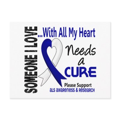 ALS Needs A Cure 3 Postcards by awarenessgifts