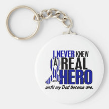 ALS Never Knew A Hero 2 Dad Key Chains
