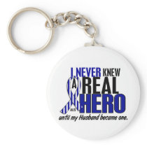 ALS Never Knew A Hero 2 Husband Keychains
